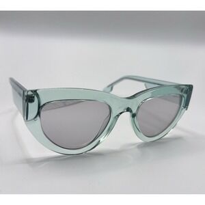 Komono Sunglasses Cateye Clear Green Cat2 Glamour Thick Rim